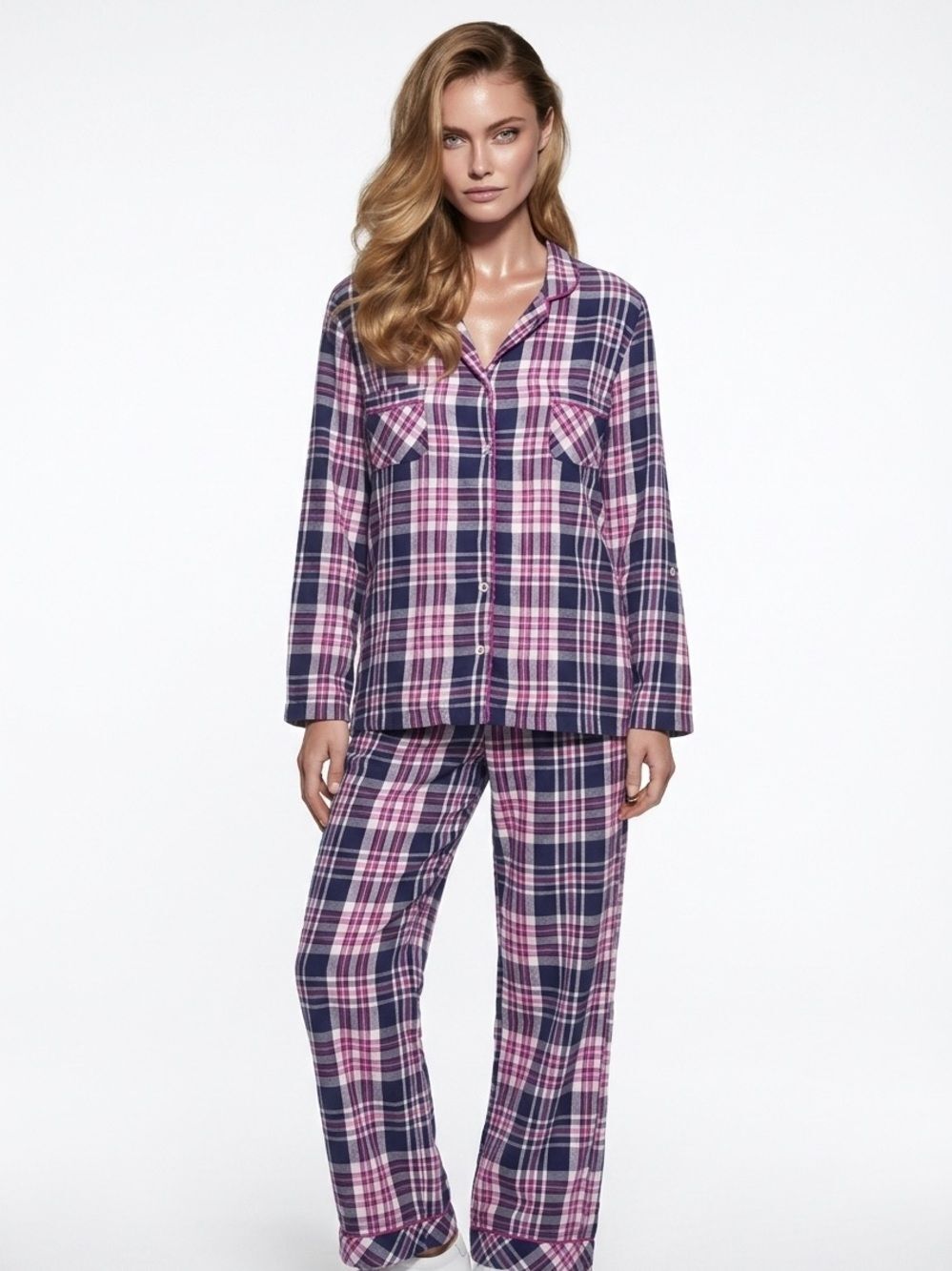 VICTORIA’S SECRET | Pink & Purple Plaid Pajama Set